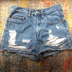 High Waisted Jean Shorts